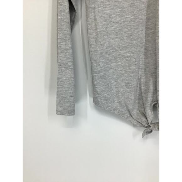 Puma Girl’s Heathered Gray Tie Waist Graphic T-Shirt Kid’s Youth Large 12-14 - Picture 4 of 8